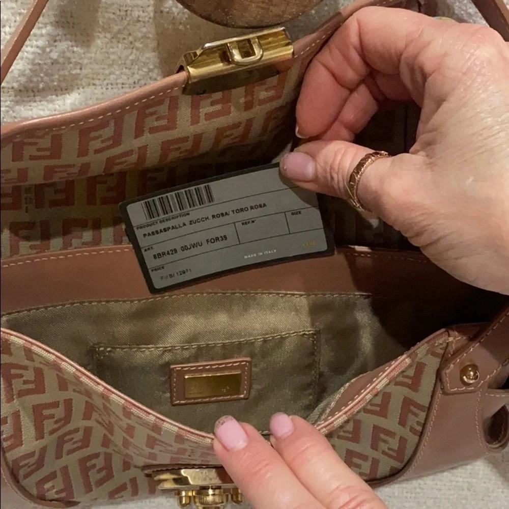 Fendi Passaspalla Zucch. Mini Shoulder Bag - Picture 3 of 3